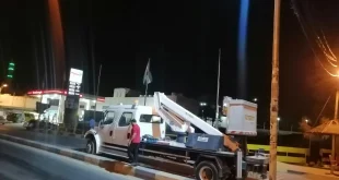 فريق عمل الصيانة في بلدية معاذ بن جبل